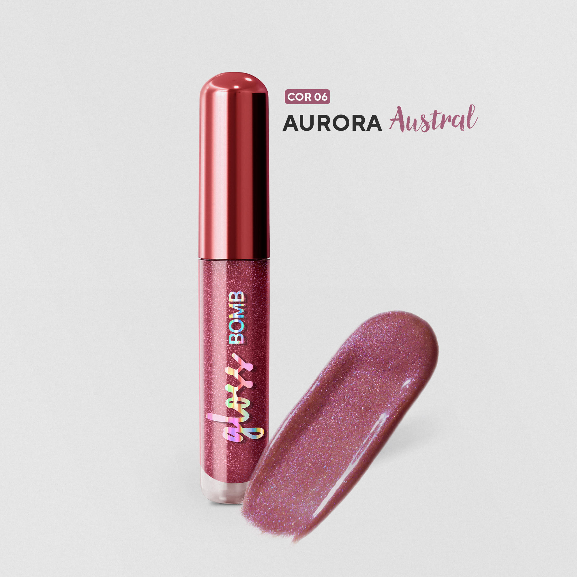 DaBelle Beauty_Lip Gloss Bomb_COR 6_Aurora Austral-textura